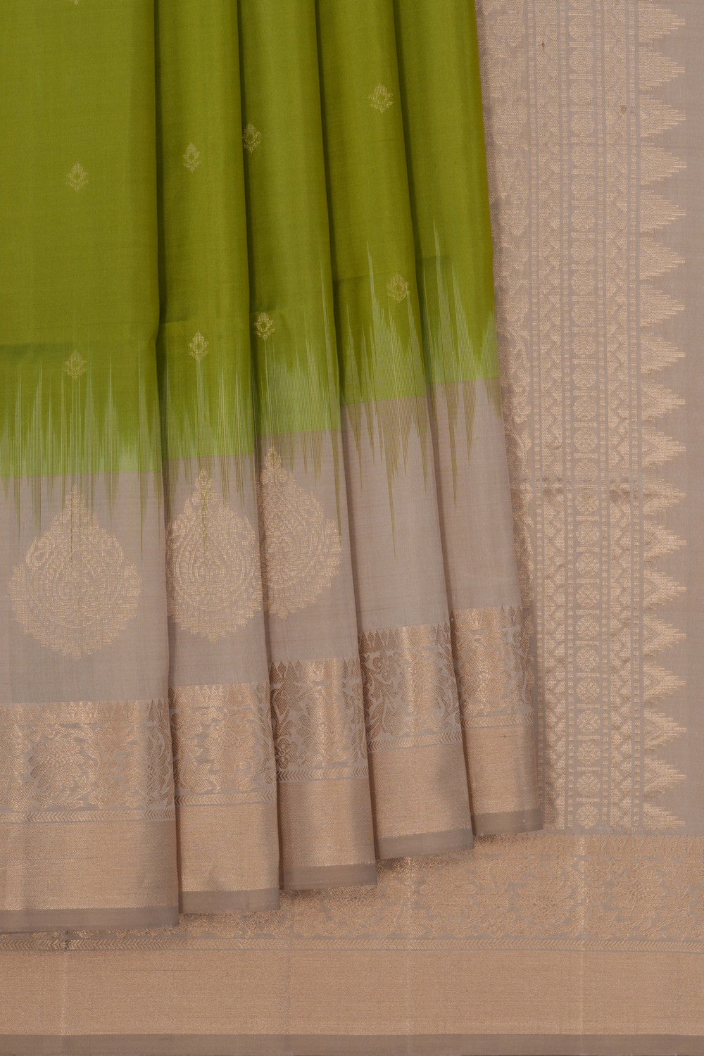 South Silk Vibrant Green Saree