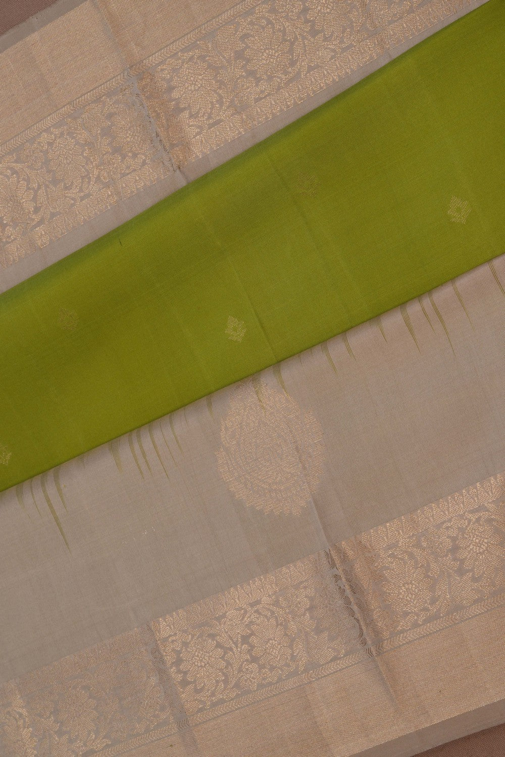 South Silk Vibrant Green Saree