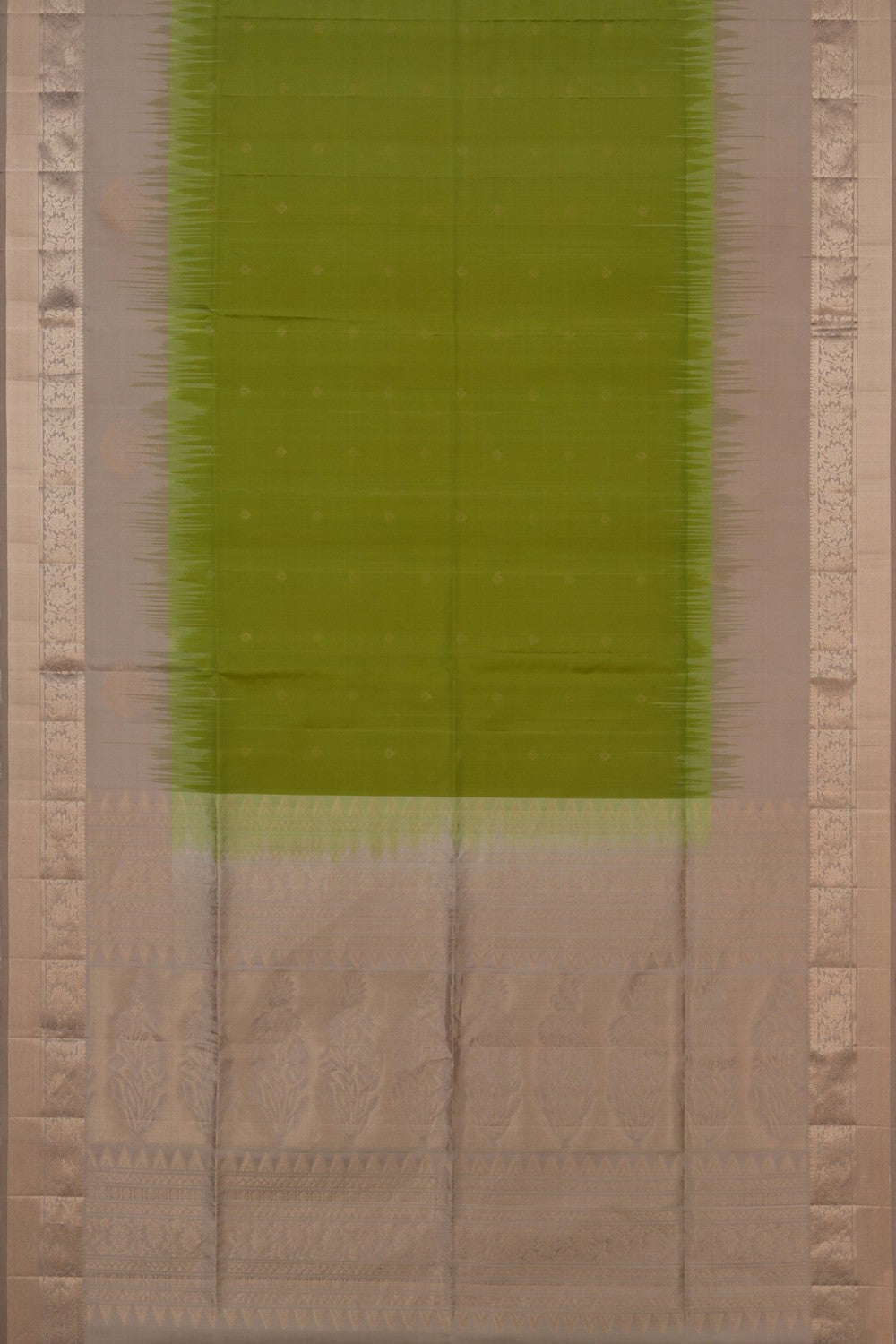 South Silk Vibrant Green Saree
