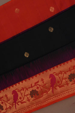 Image of South Silk Black Saree