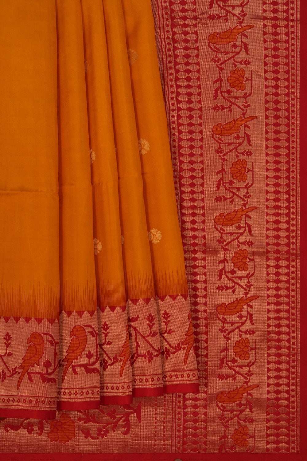 South Silk Mustard Saree