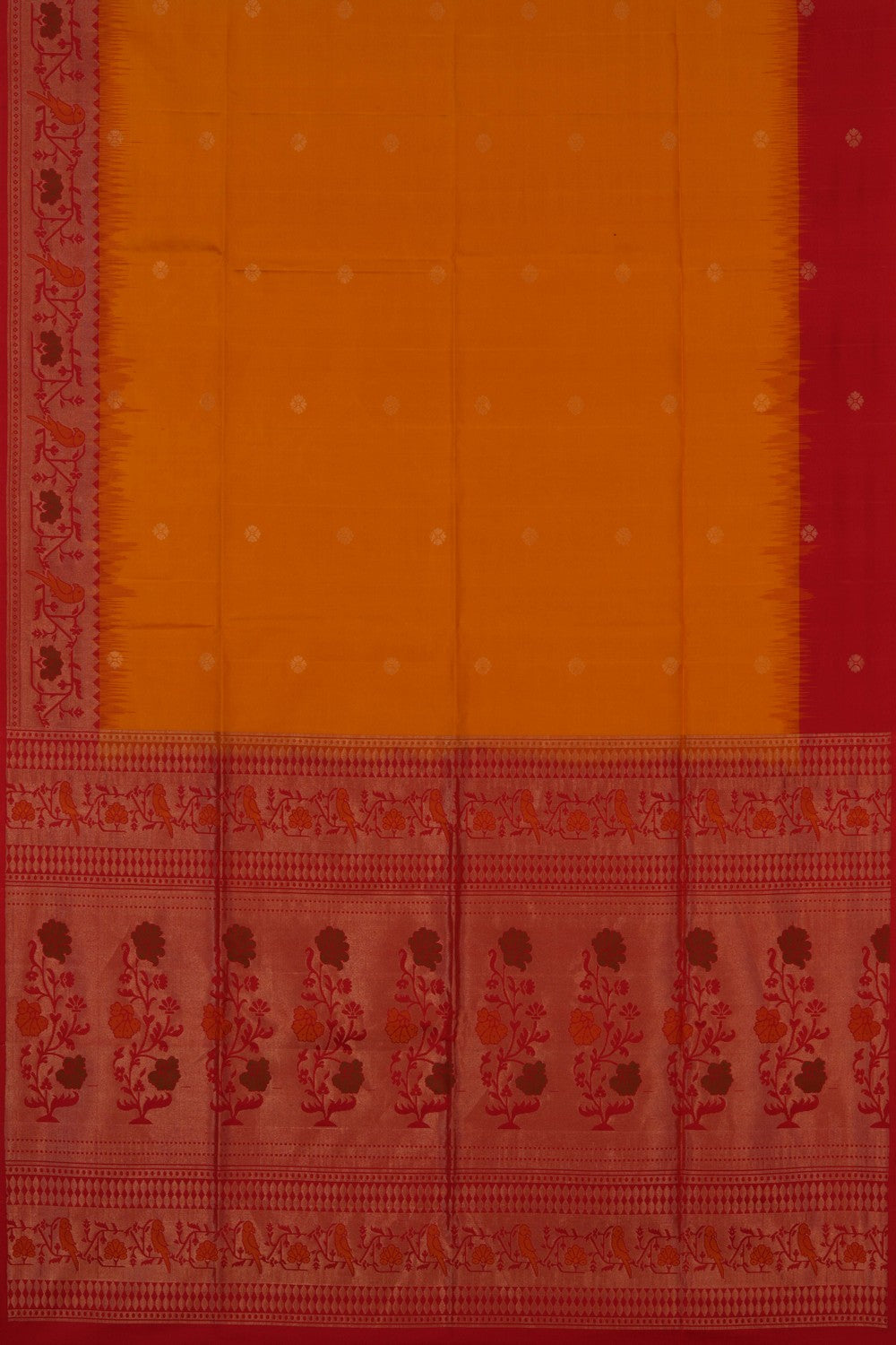 South Silk Mustard Saree