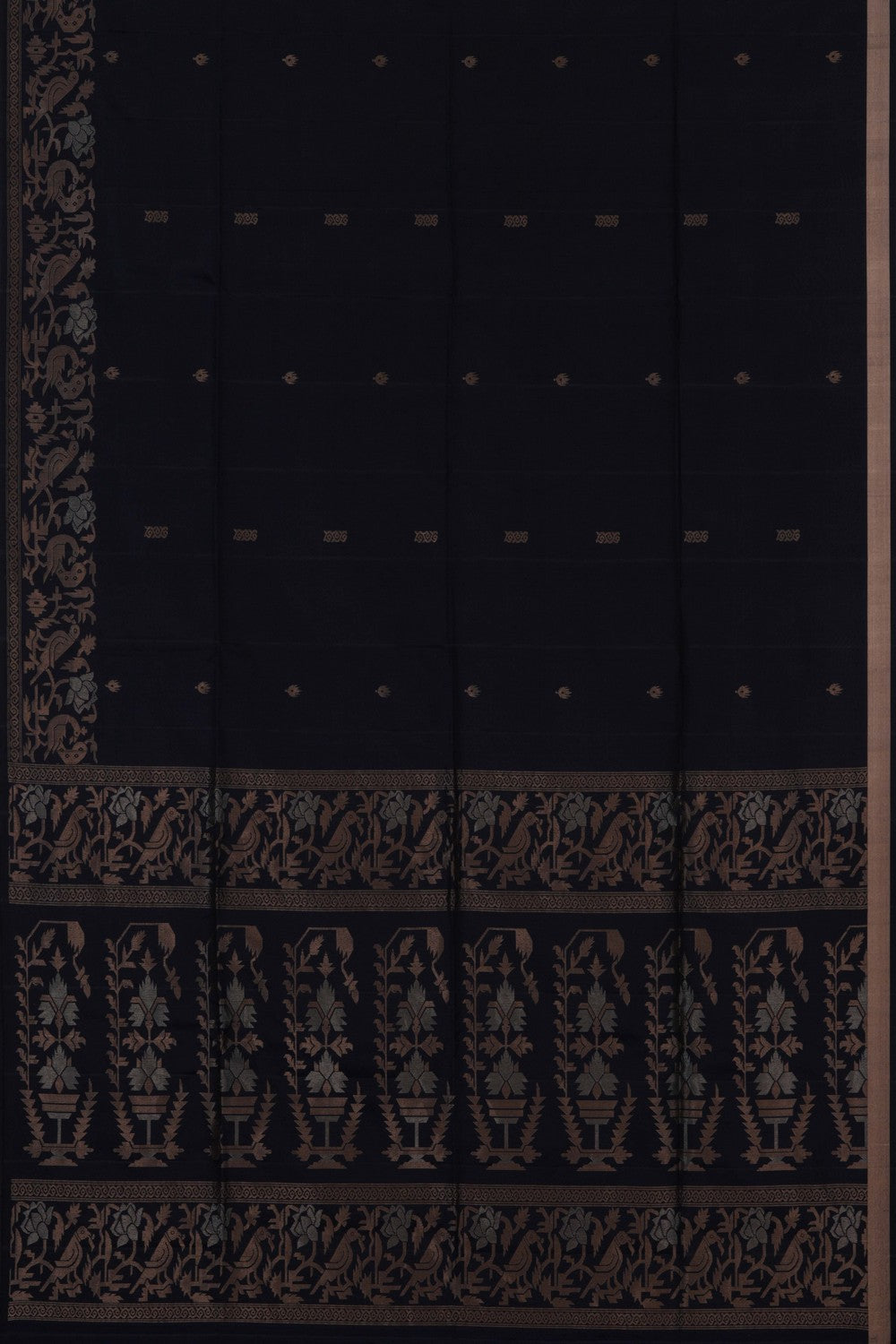 South Silk Navy Blue Saree