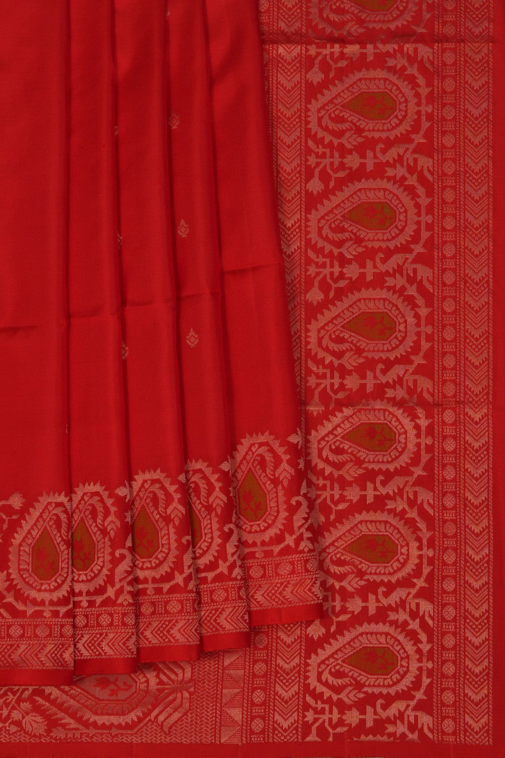 South Silk Red Saree