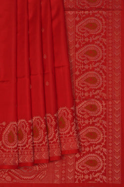 Image of South Silk Red Saree