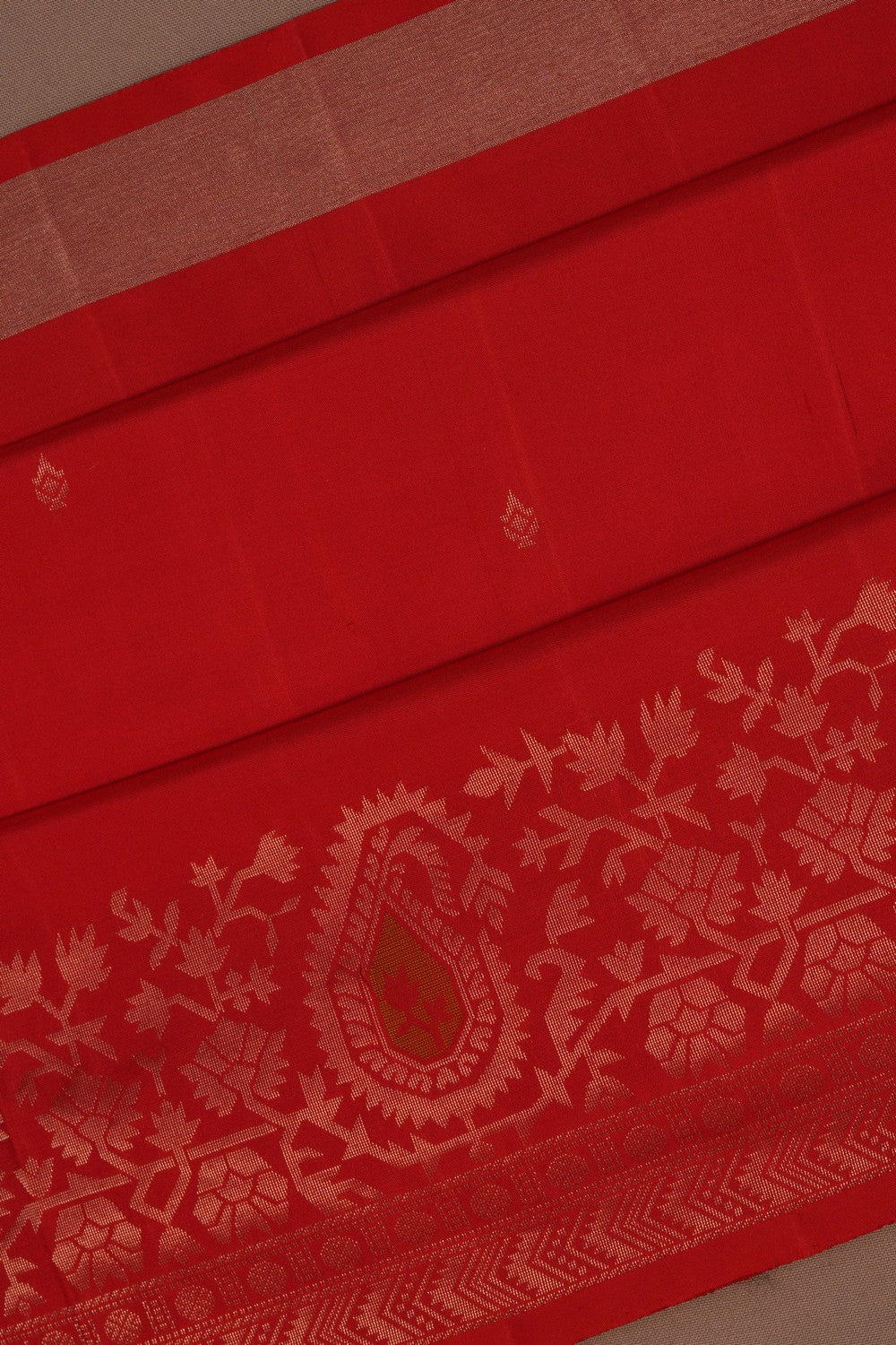 South Silk Red Saree