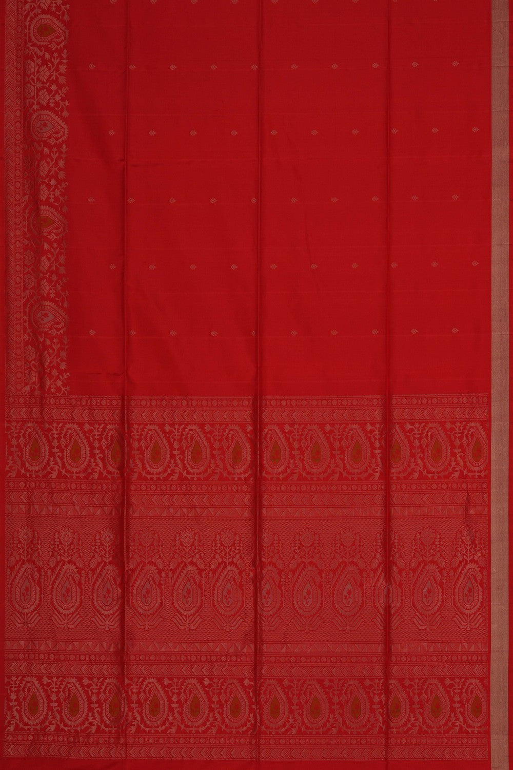 South Silk Red Saree