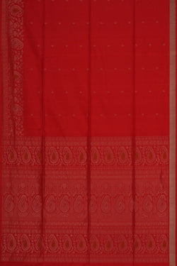 Image of South Silk Red Saree
