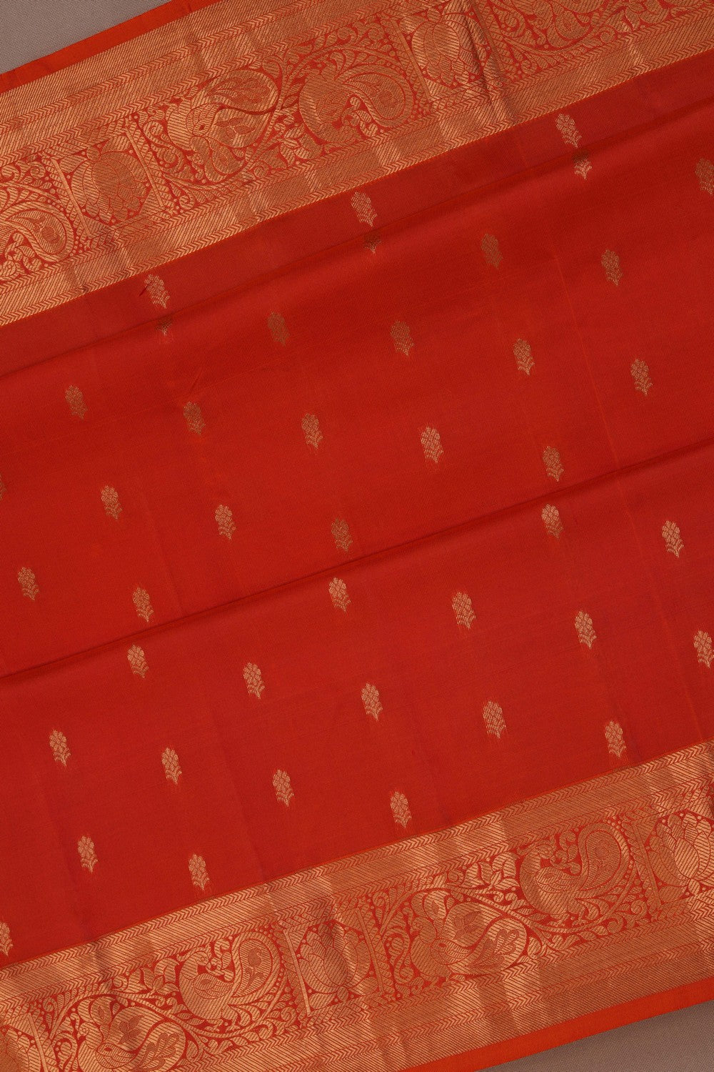 Image of South Silk Orange Saree