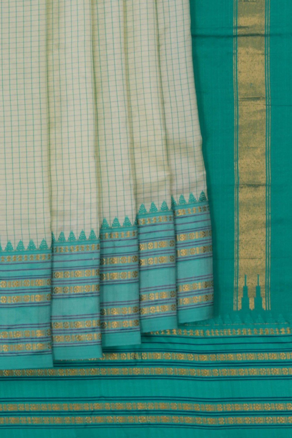 Narayanpet Pure Silk Sea Green Saree