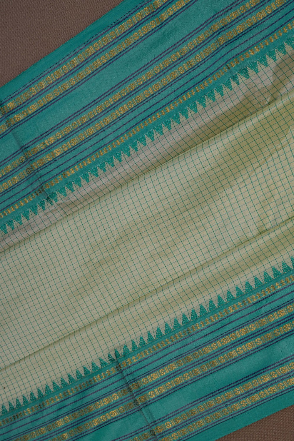 Narayanpet Pure Silk Sea Green Saree