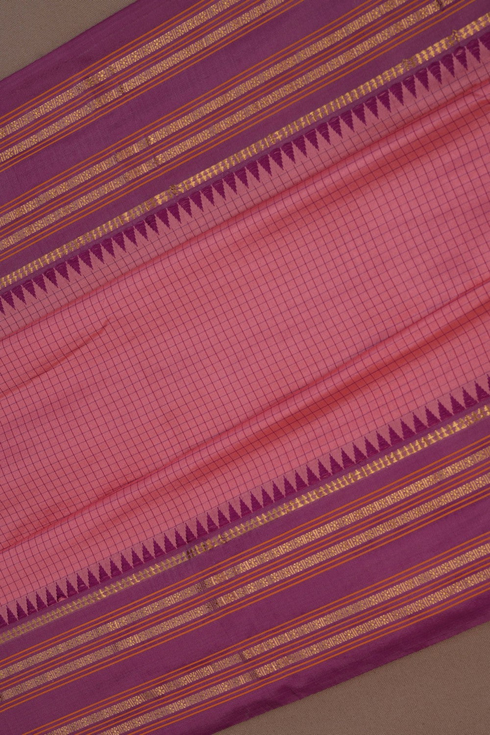 Narayanpet Pure Silk Pink Saree