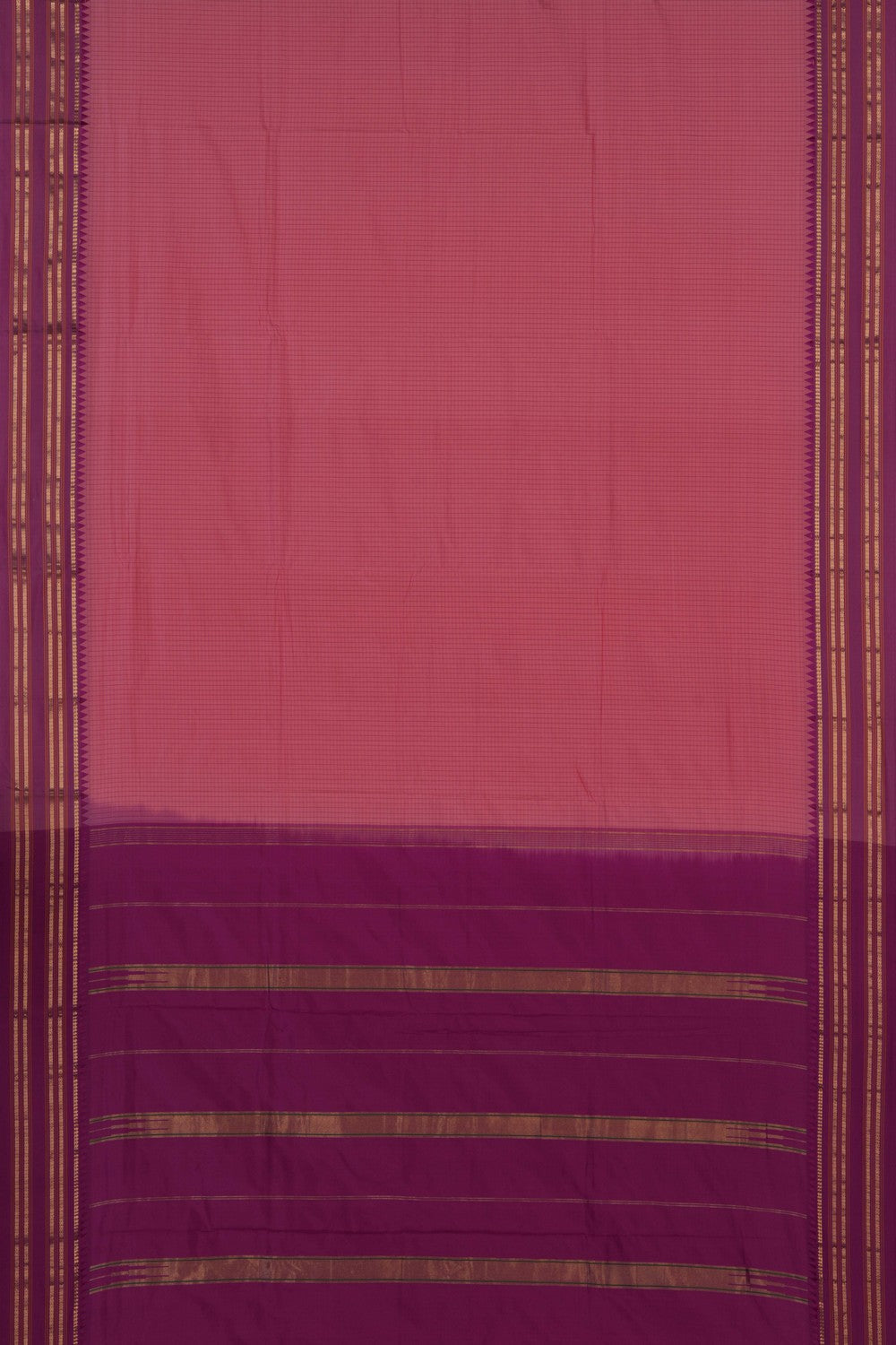 Narayanpet Pure Silk Pink Saree