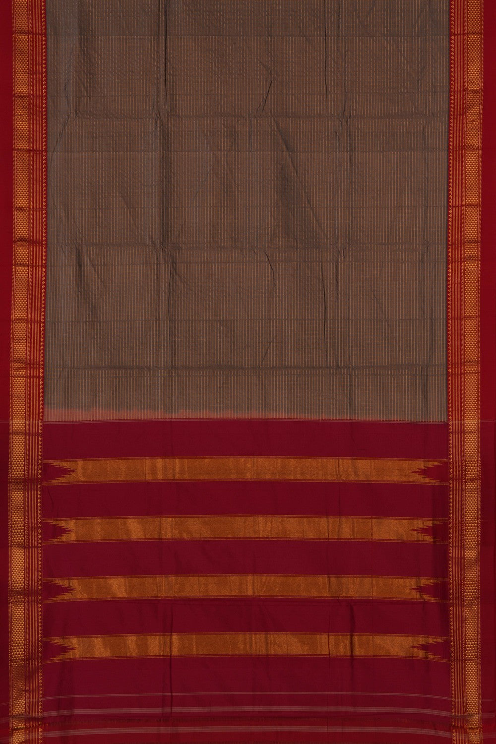 Narayanpet Pure Silk Grey Saree