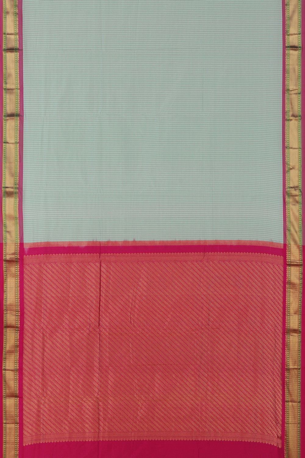 Narayanpet Pure Silk Ice Blue Saree