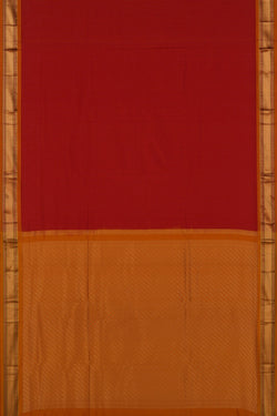 Image of Narayanpet Pure Silk Red Saree