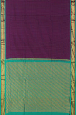 Image of Narayanpet Pure Silk Purple Saree