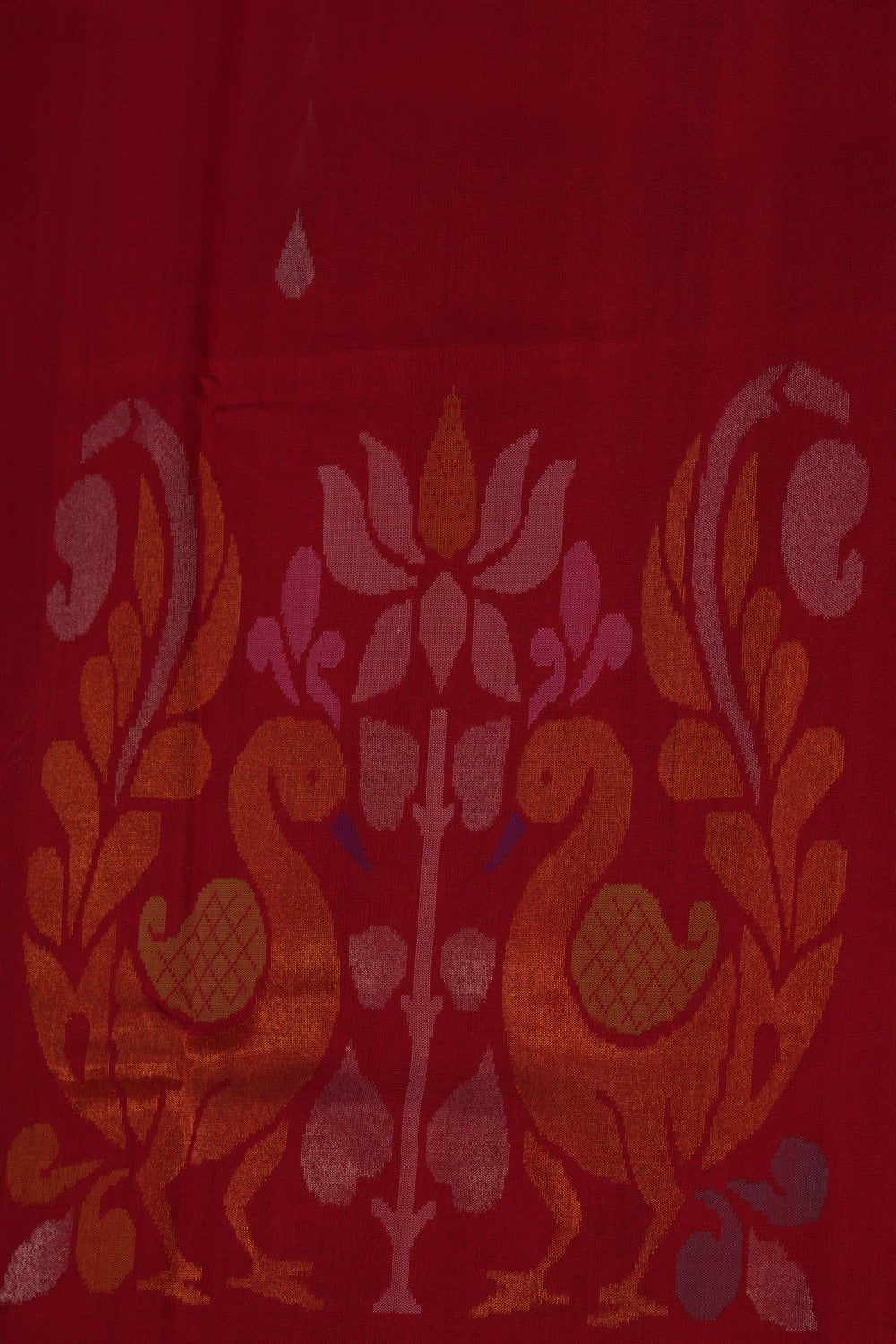 Image of Uppada Silk Red Saree