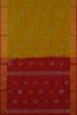 Image of Uppada Silk Spring Green Saree