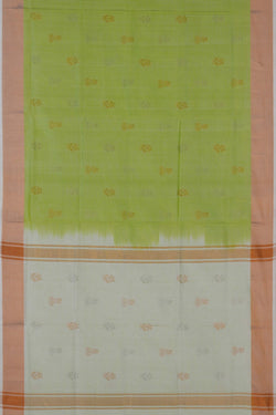 Image of Uppada Silk Neon Green Saree