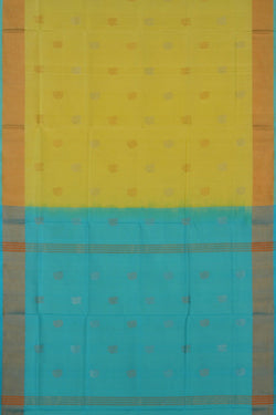 Image of Uppada Silk Lime Yellow Saree