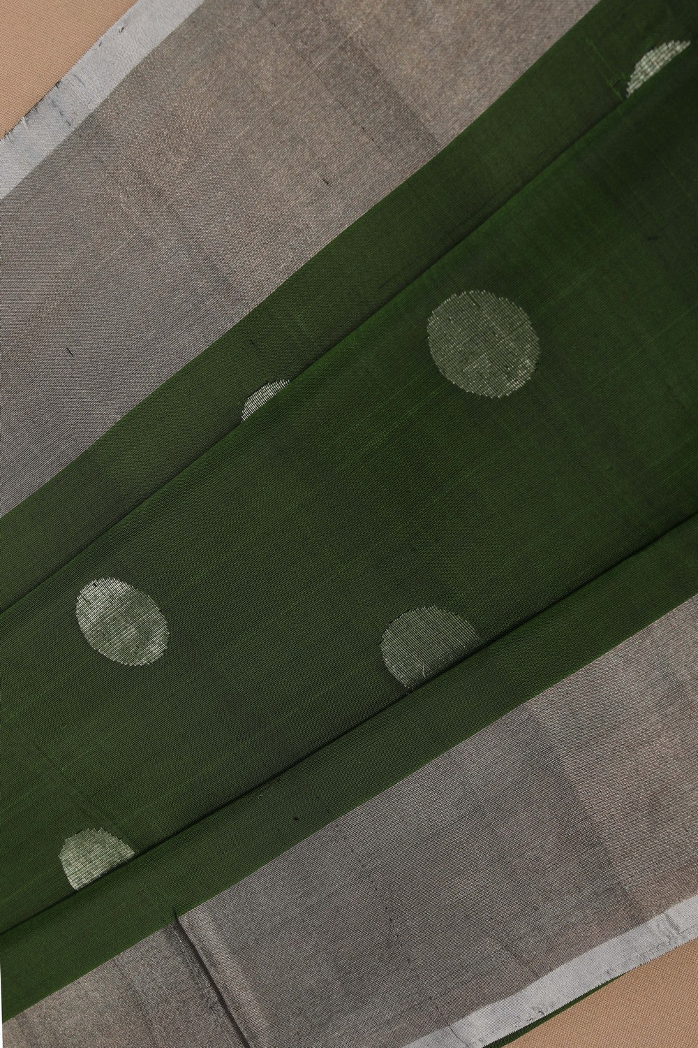 Image of Uppada Silk Green Saree