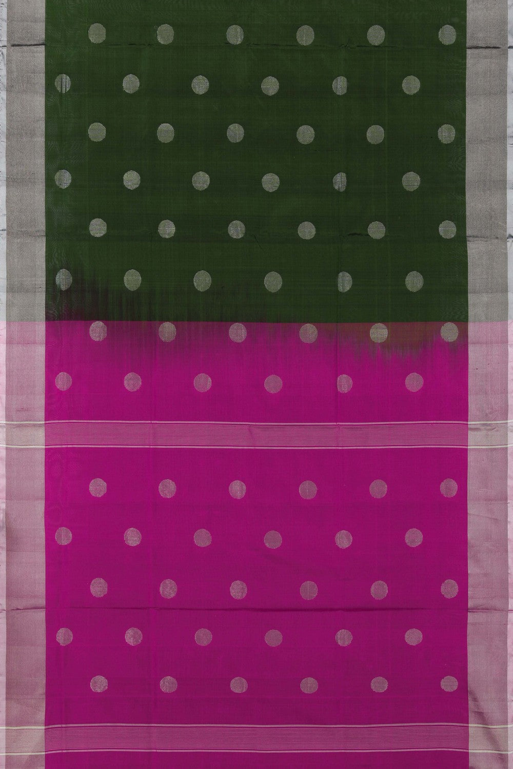 Image of Uppada Silk Green Saree