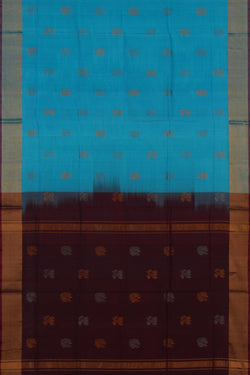 Image of Uppada Silk Blue Saree