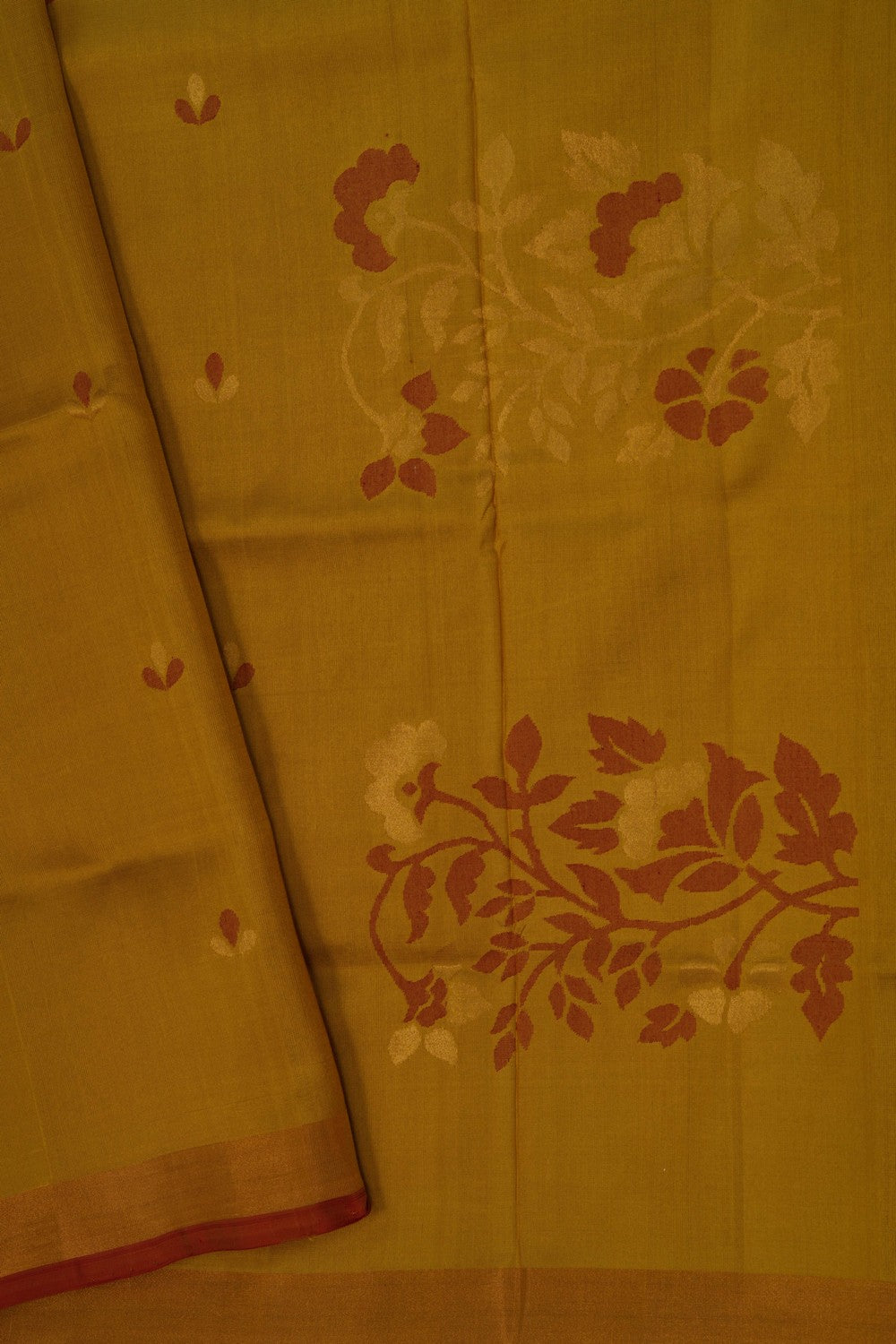 Uppada Silk Moss Green Saree