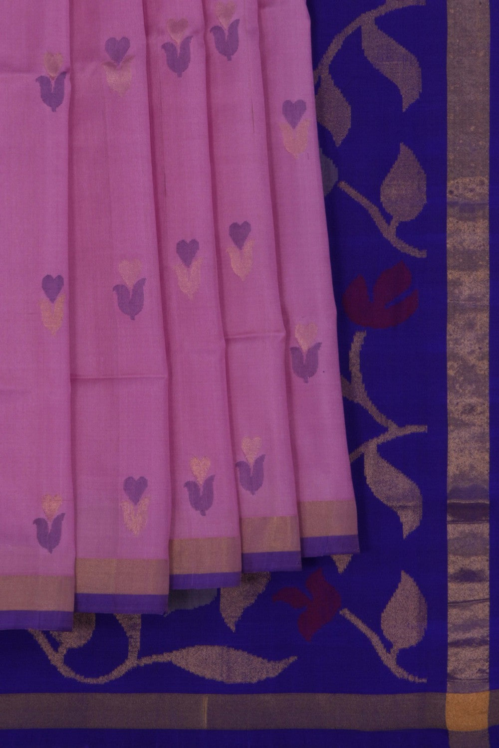 Image of Uppada Silk Lavender Pink Saree