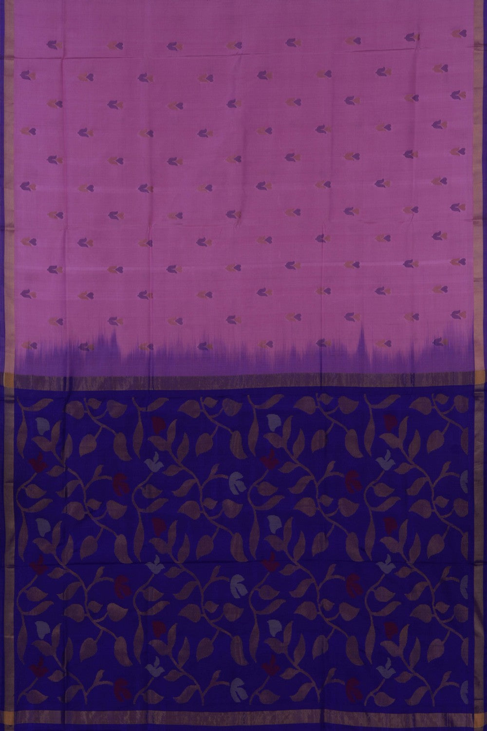 Image of Uppada Silk Lavender Pink Saree