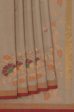 Image of Uppada Silk Beige Saree