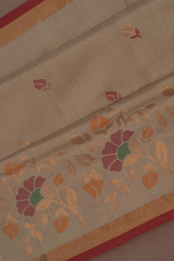 Image of Uppada Silk Beige Saree
