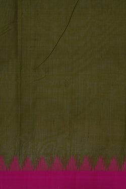 Image of Uppada Cotton Green Saree