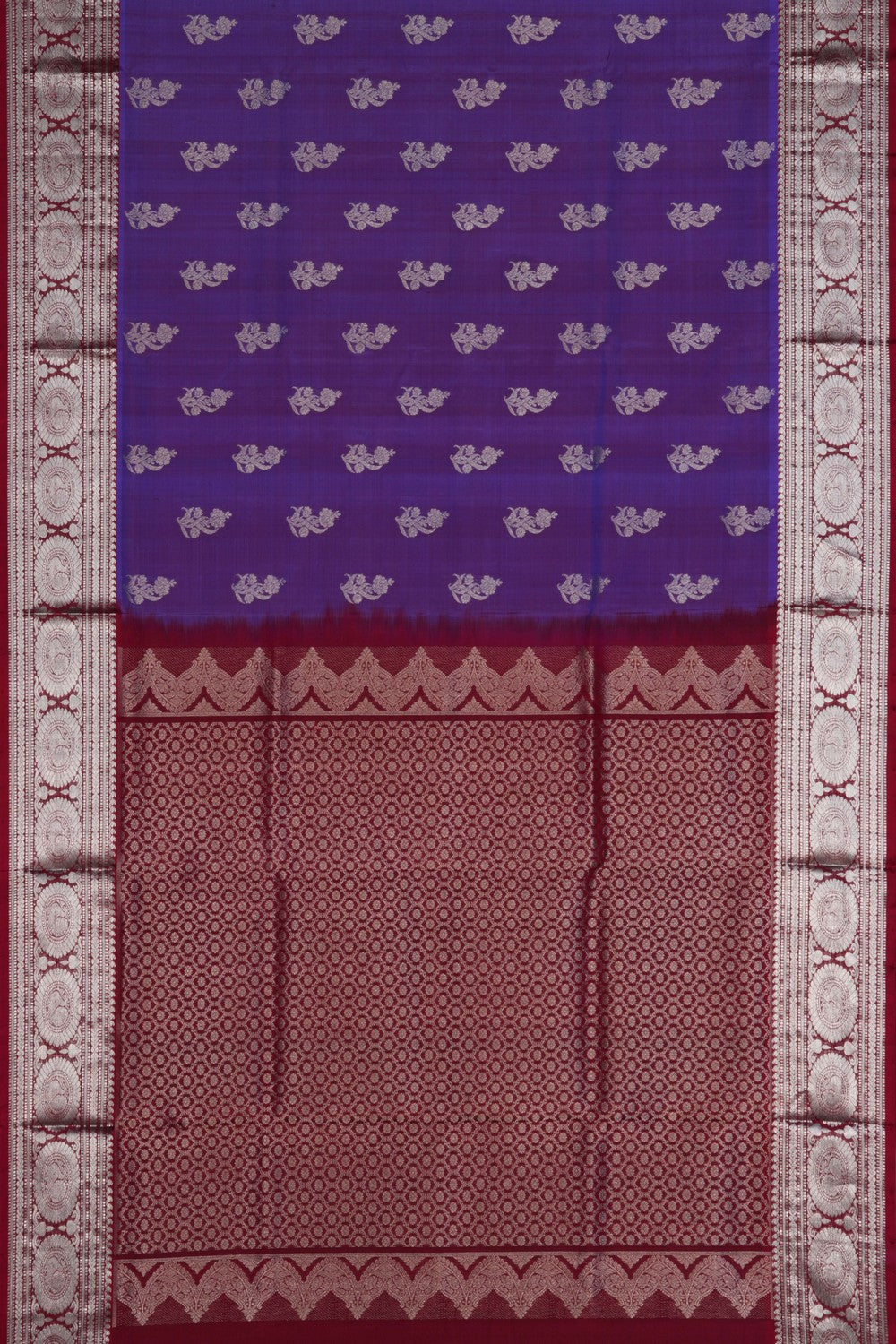 Image of Venkatagiri Silk Purple Saree