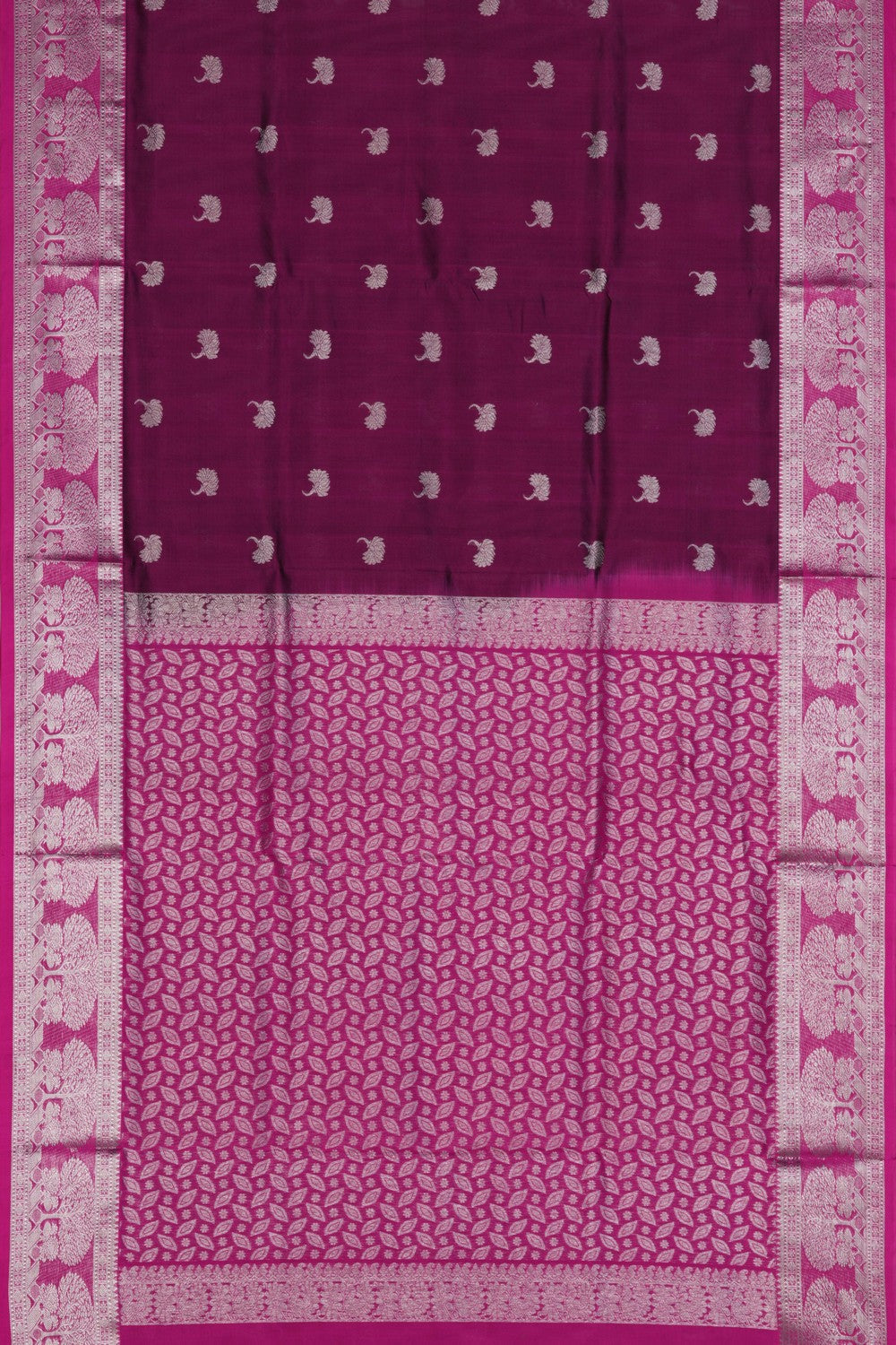 Image of Venkatagiri Silk Purple Saree