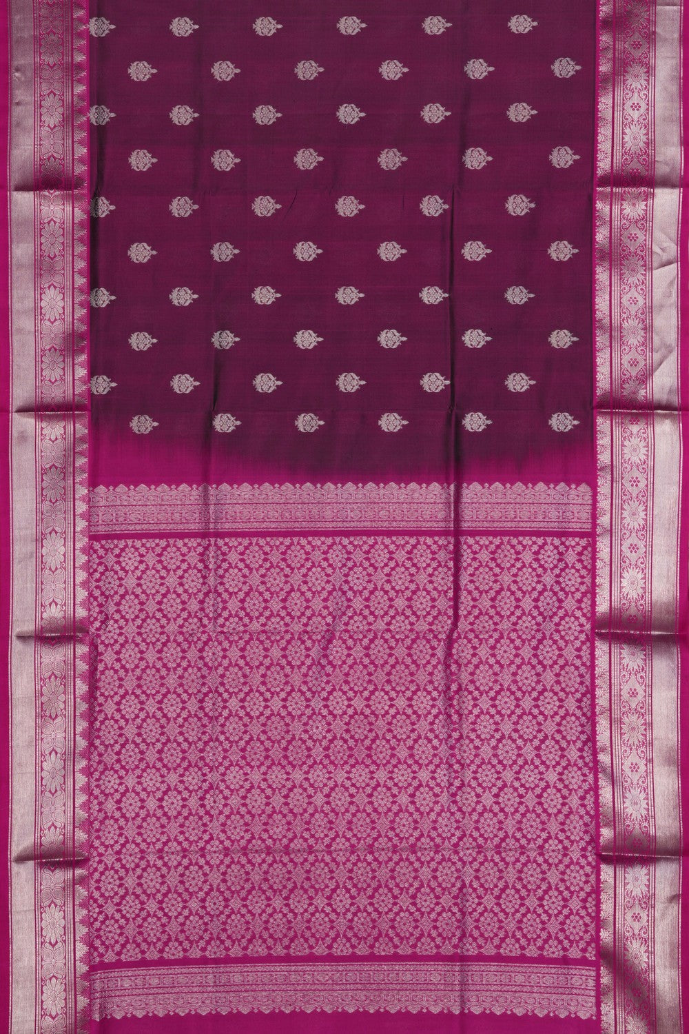 Image of Venkatagiri Silk Purple Saree