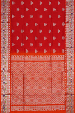 Image of Venkatagiri Silk Red Saree