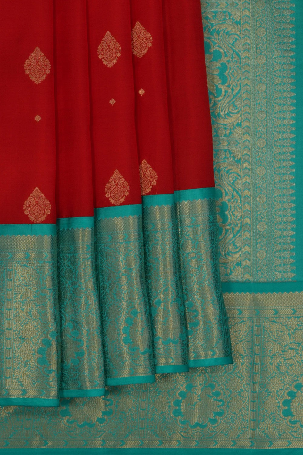 Red South Silk Saree