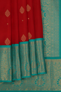 Image of Red South Silk Saree