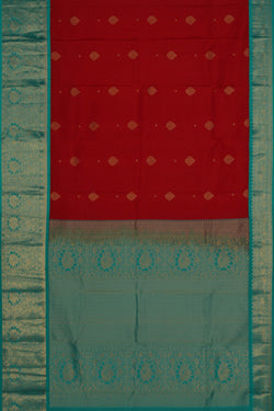 Image of Red South Silk Saree