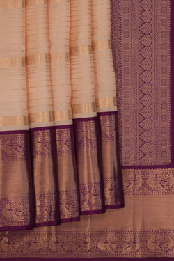 Image of Beige South Silk Saree