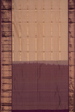 Image of Beige South Silk Saree