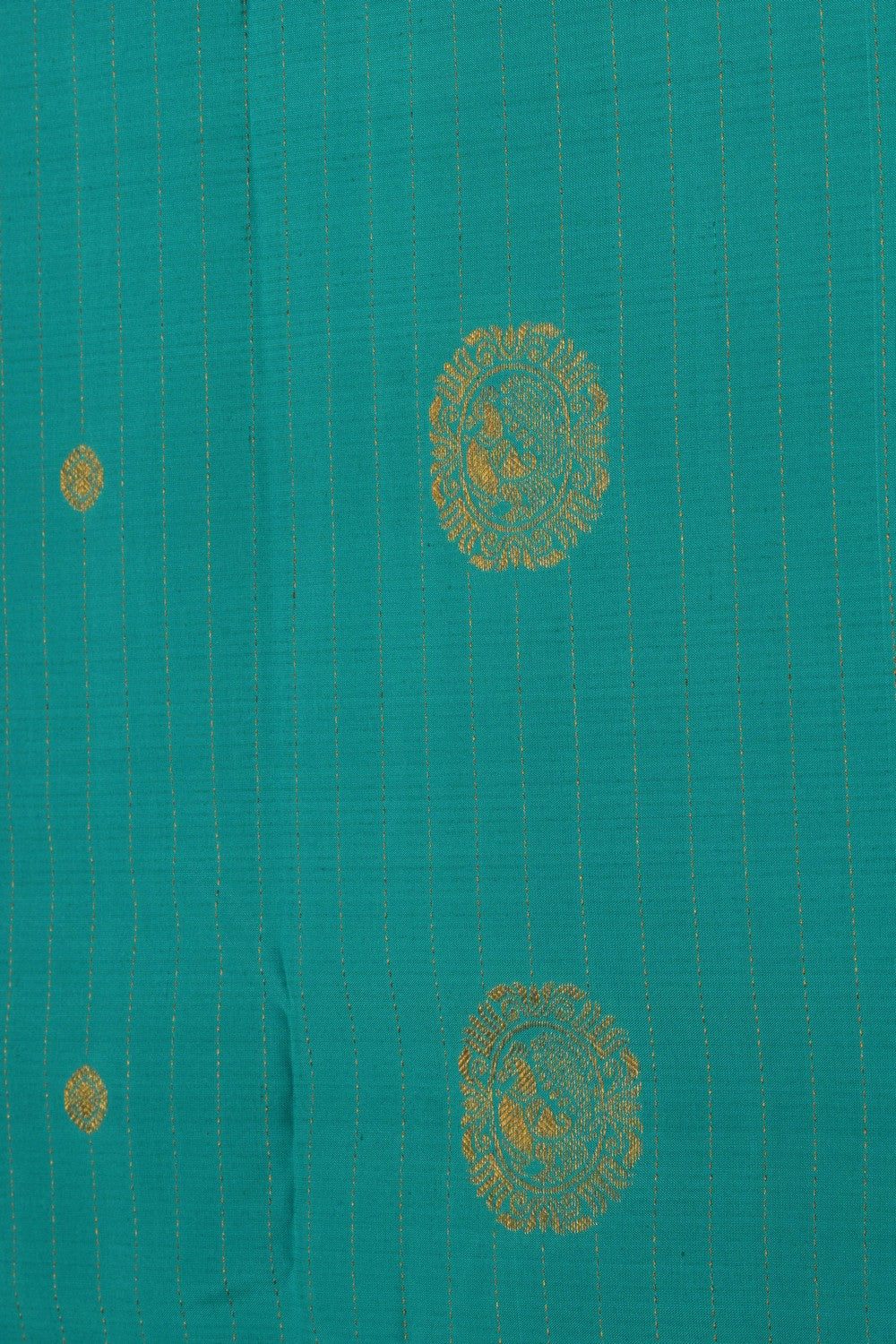 Image of Kanchipattu Pavada Sea Green Unstitched Set