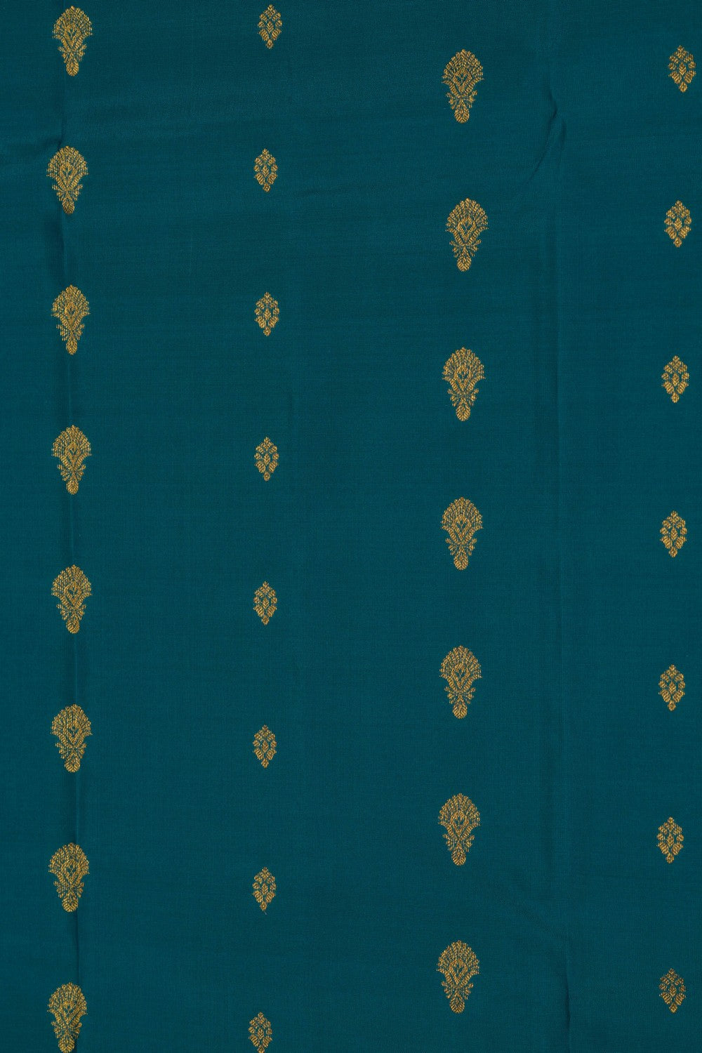 Image of Kanchipattu Pavada Teal Green Green Unstitched Set