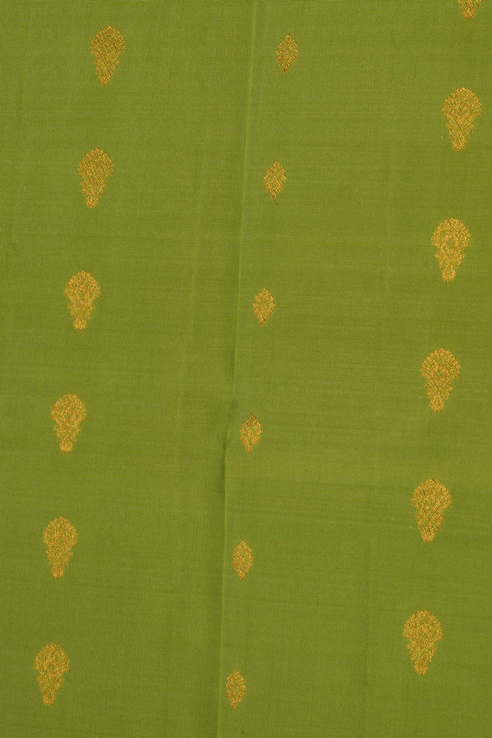 Image of Kanchipattu Pavada Green Unstitched Set