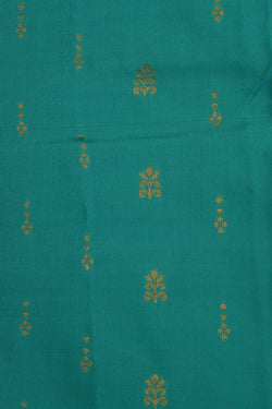 Image of Kanchipattu Pavada Sea Green Unstitched Set