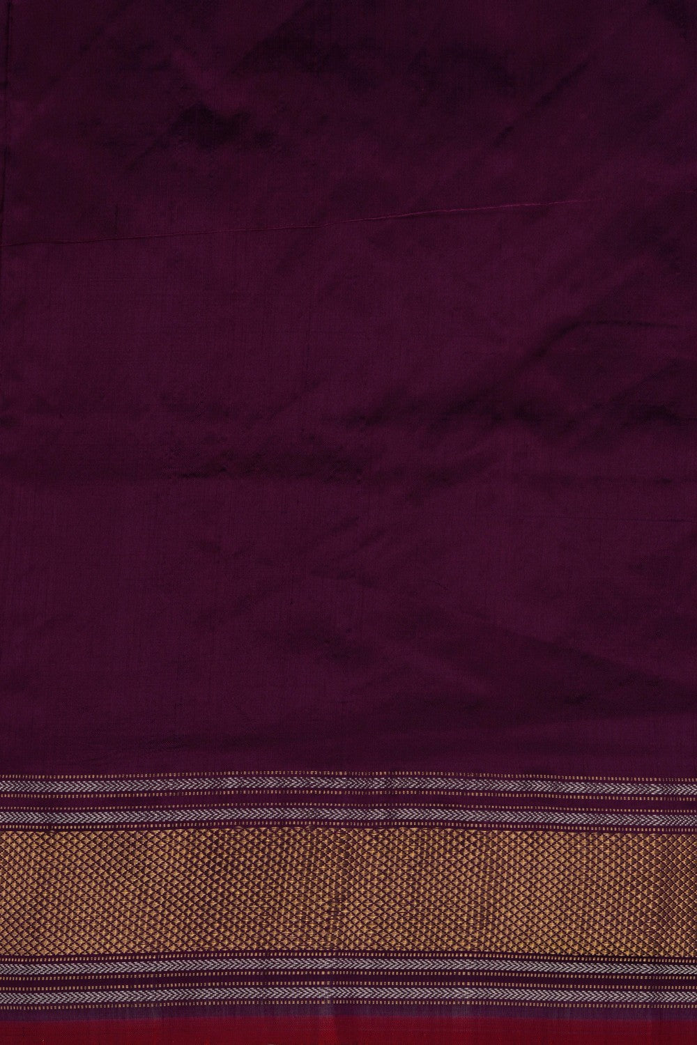 Pochampally Ikat Silk Off White Saree