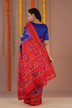 Image of Pochampally Ikat Silk Saree