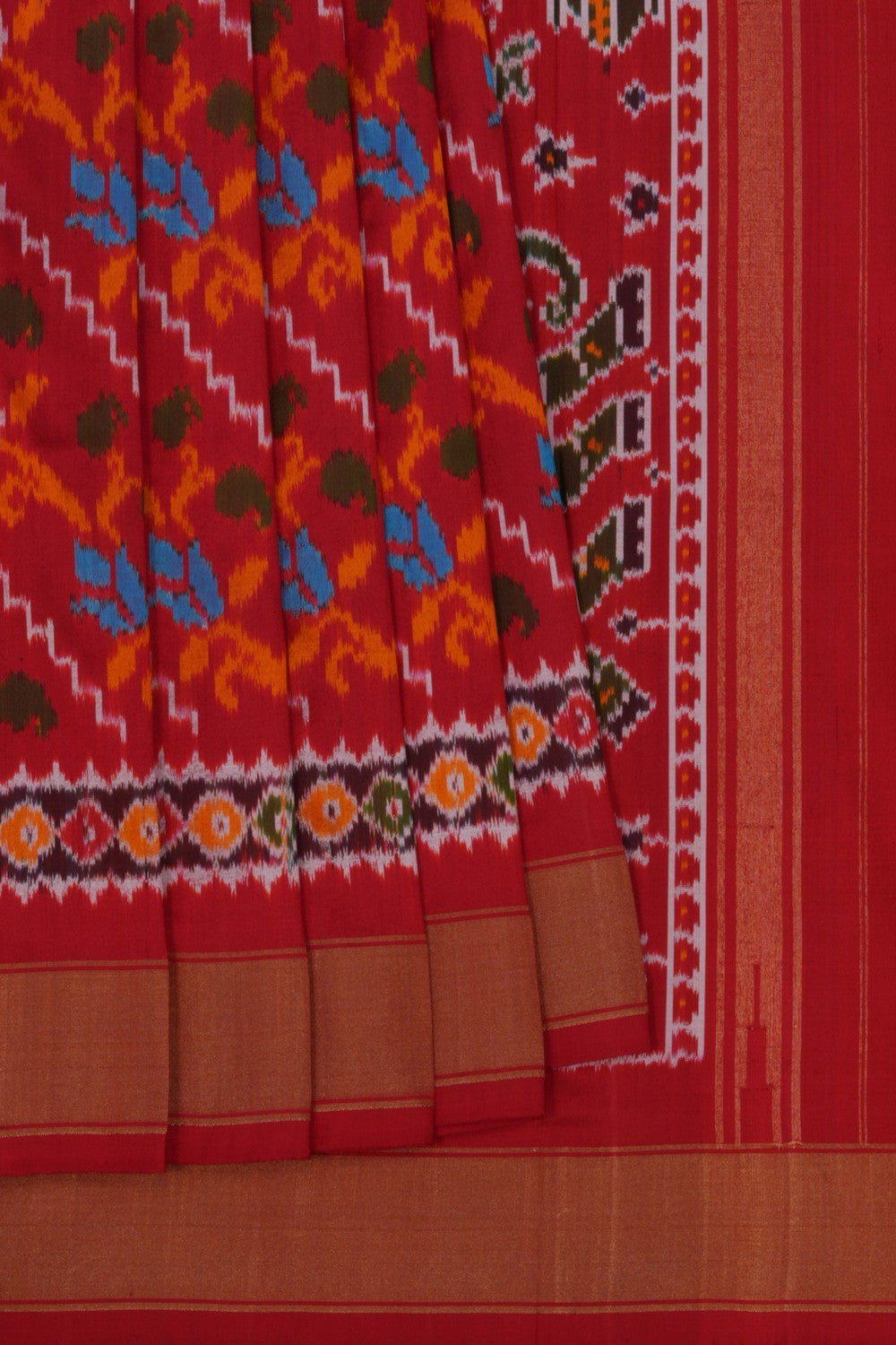 Image of Pochampally Ikat Silk Saree